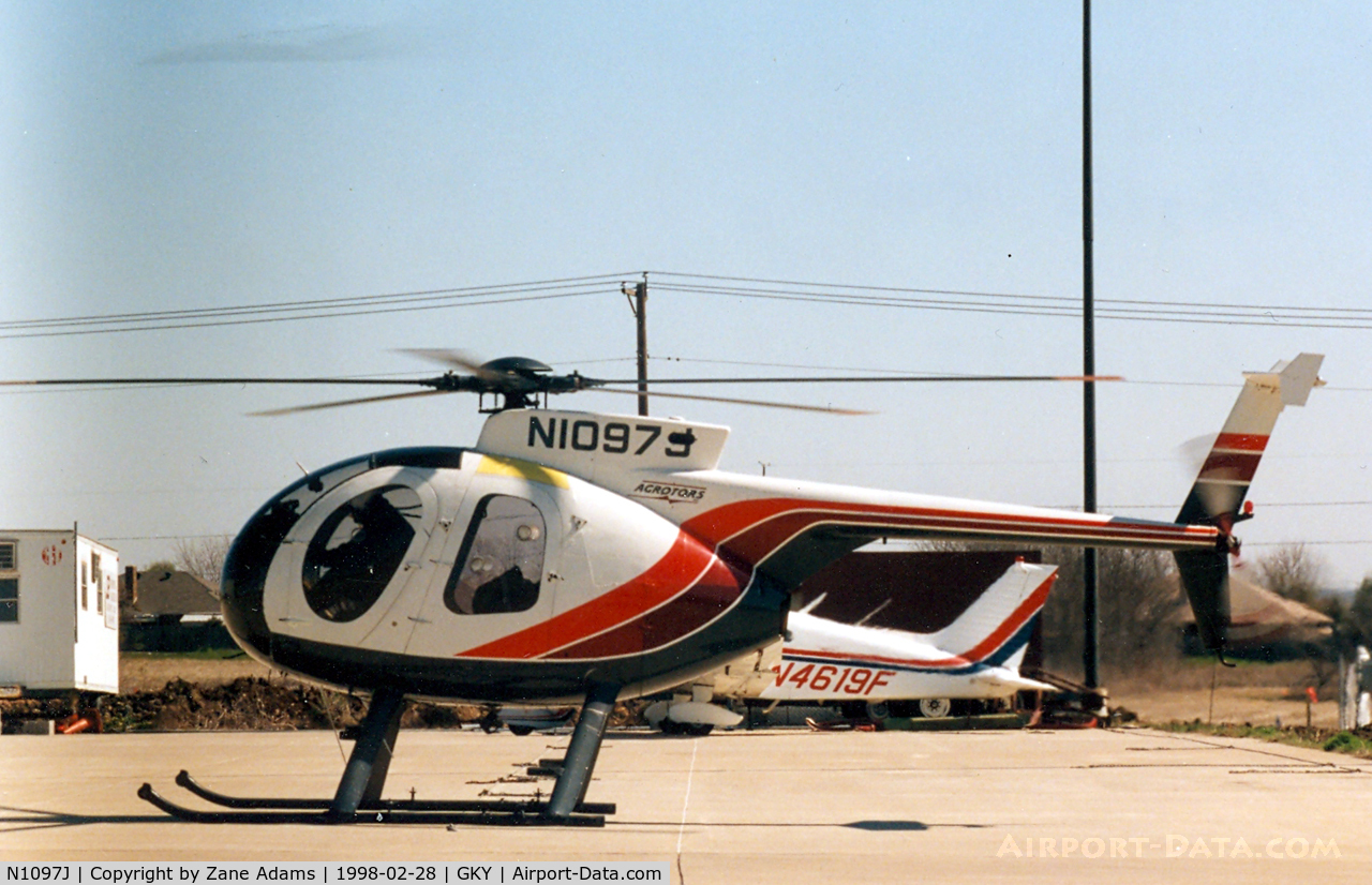 N1097J, 1980 Hughes 369D C/N 900801D, At Arlington Municipal