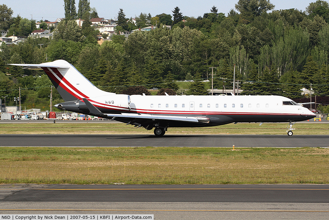 N6D, 2006 Bombardier BD-700-1A10 Global Express C/N 9191, KBFI