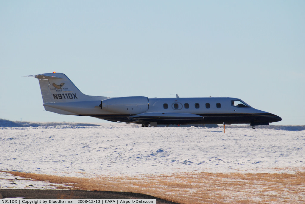 N911DX, 1983 Gates Learjet 35A C/N 499, Position and Hold for 17L. Eagle Point Ranch
