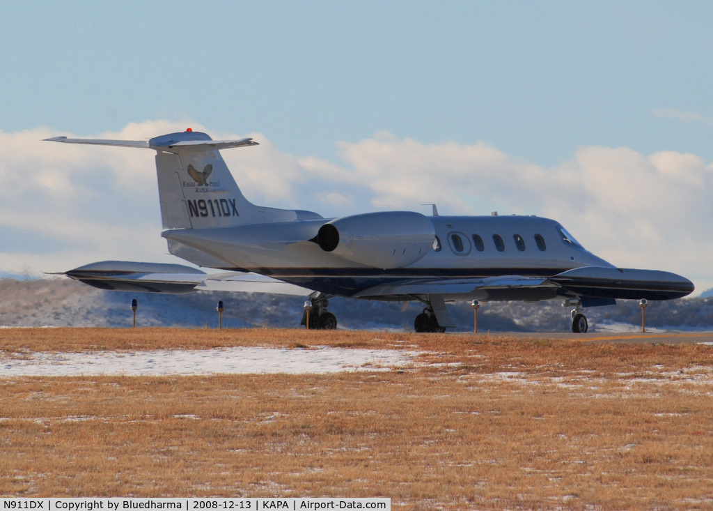 N911DX, 1983 Gates Learjet 35A C/N 499, Position and Hold for 17L. Eagle Point Ranch