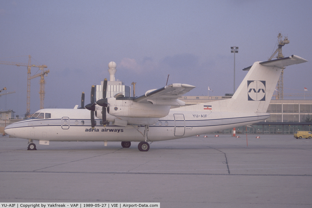 YU-AIF, 1982 De Havilland Canada DHC-7-102 Dash 7 C/N 92, Adri Airways Dash 7