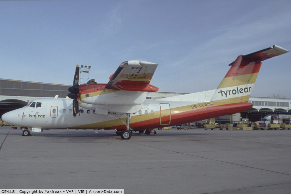 OE-LLS, 1979 De Havilland Canada DHC-7-102 Dash 7 C/N 22, Tyrolean Airway Dash 7