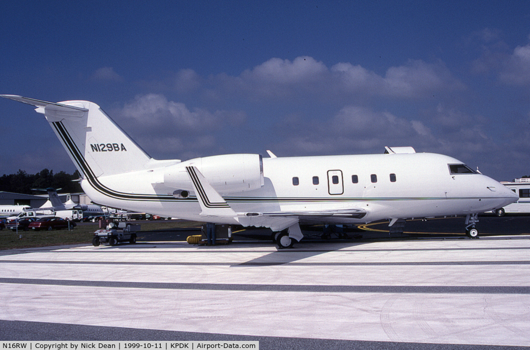 N16RW, 1981 Canadair Challenger 600 (CL-600-1A11) C/N 1013, KPDK (Seen here as N129BA at NBAA this aircraft is currently registered N16RW as posted)