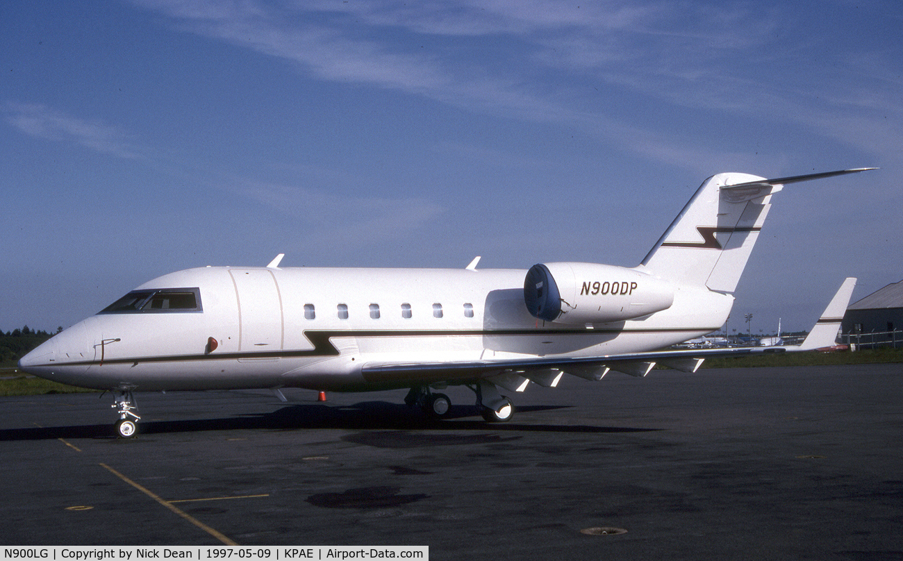 N900LG, 1981 Canadair Challenger 600 (CL-600-1A11) C/N 1036, KPAE (Seen here as N900DP now being carried by a Legacy this aircraft is currently registered N900LG as posted)