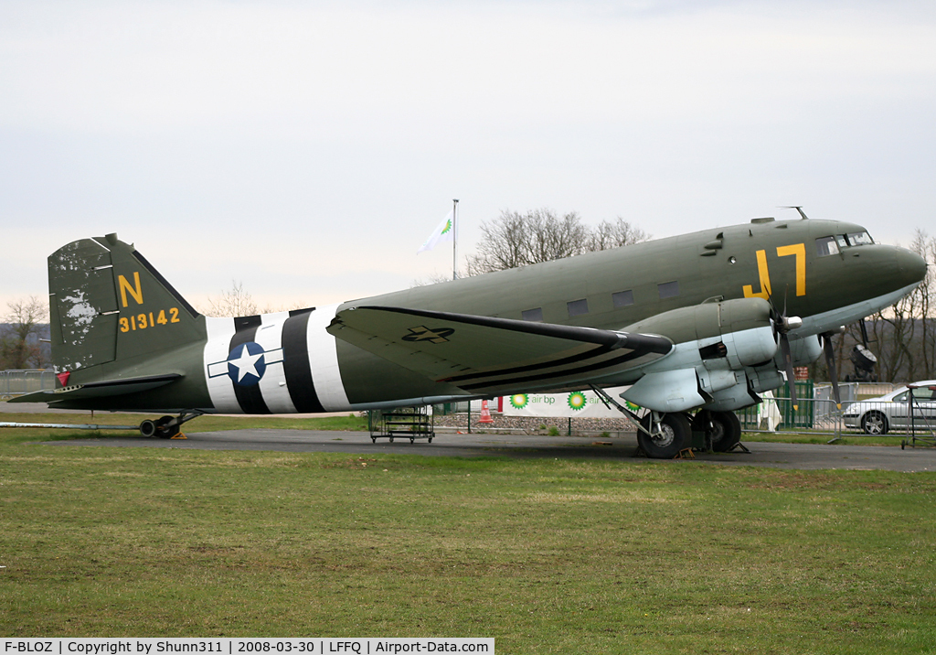 F-BLOZ, 1942 Douglas DC3C-S1C3G (C-47A-20-DK) C/N 13142, Based here with US c/s and 315101/4-U markings