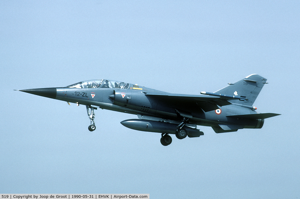 519, Dassault Mirage F.1B C/N 519, This Cambrai based Mirage participated in a local exercise at Volkel.