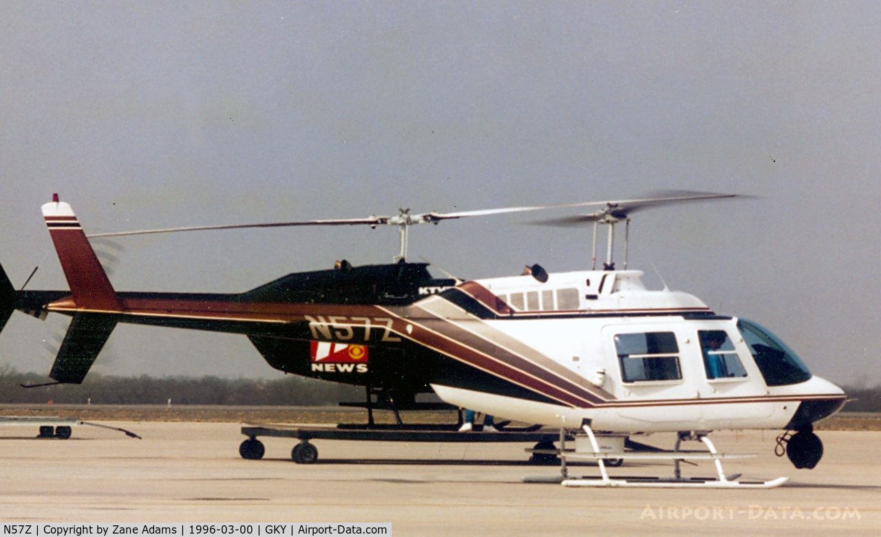 N57Z, 1980 Bell 206B C/N 3016, At Arlington Municipal - TV testing