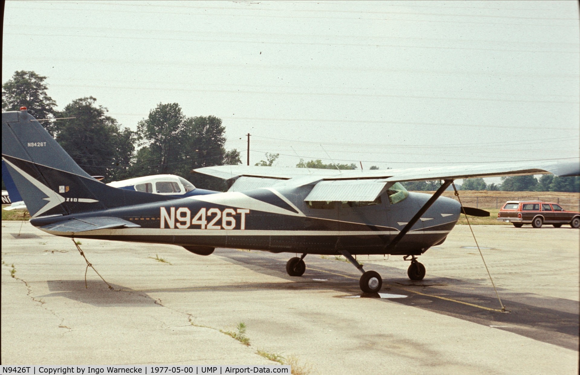 N9426T, 1959 Cessna 210 C/N 57226, Cessna 210 in what looks like the original design at Indianapolis Metropolitan Airport