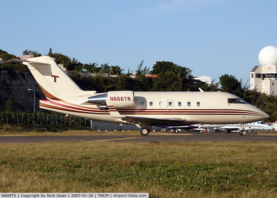 N609TS, 1996 Bombardier Challenger 604 (CL-600-2B16) C/N 5309, TNCM (Currently registered N609TS as posted)