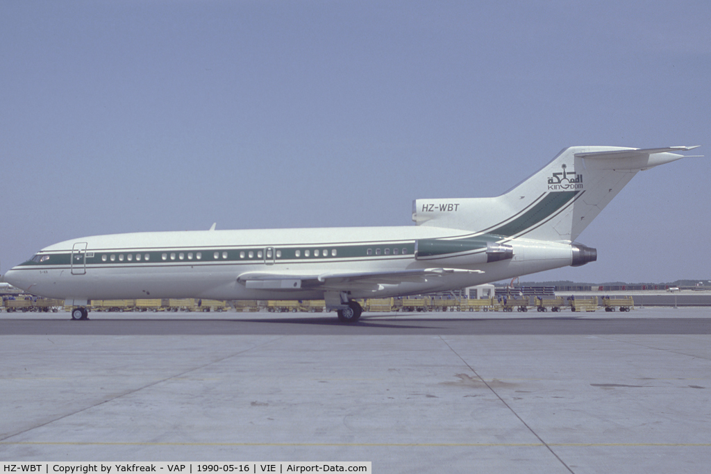 HZ-WBT, 1966 Boeing 727-95 C/N 19252, Kingdom Holding Boeing 727-100