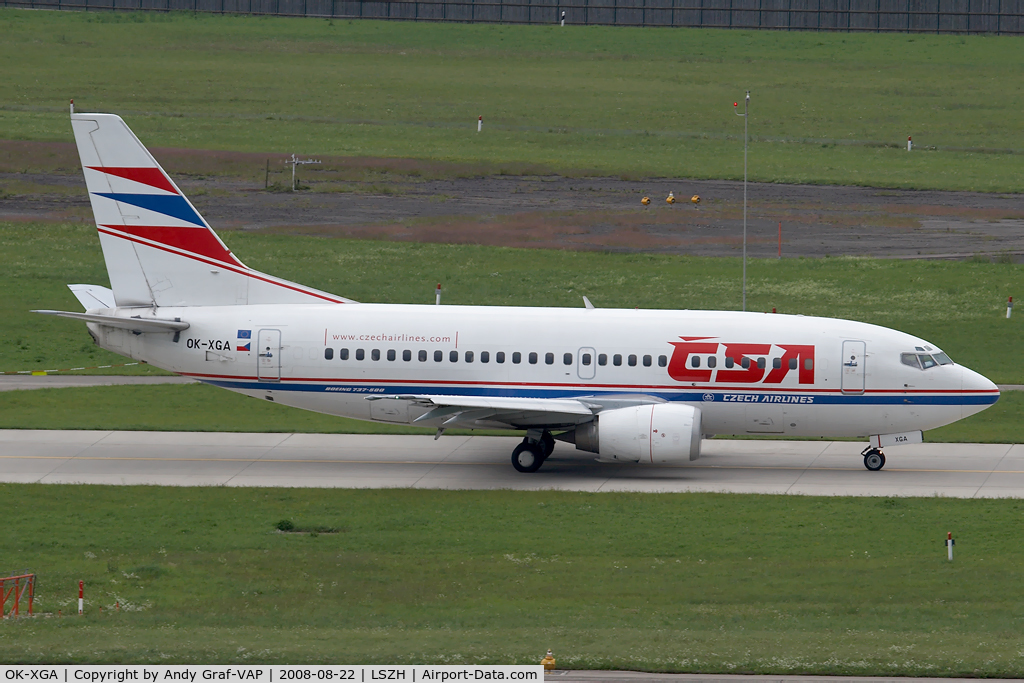OK-XGA, 1992 Boeing 737-55S C/N 26539, CSA 737-500