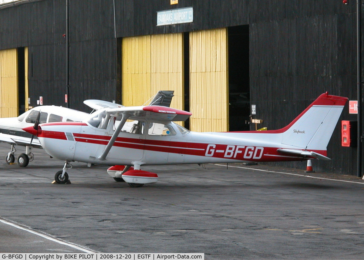 G-BFGD, 1977 Reims F172N Skyhawk C/N 1545, PARKED OUTSIDE MAIN HANGER