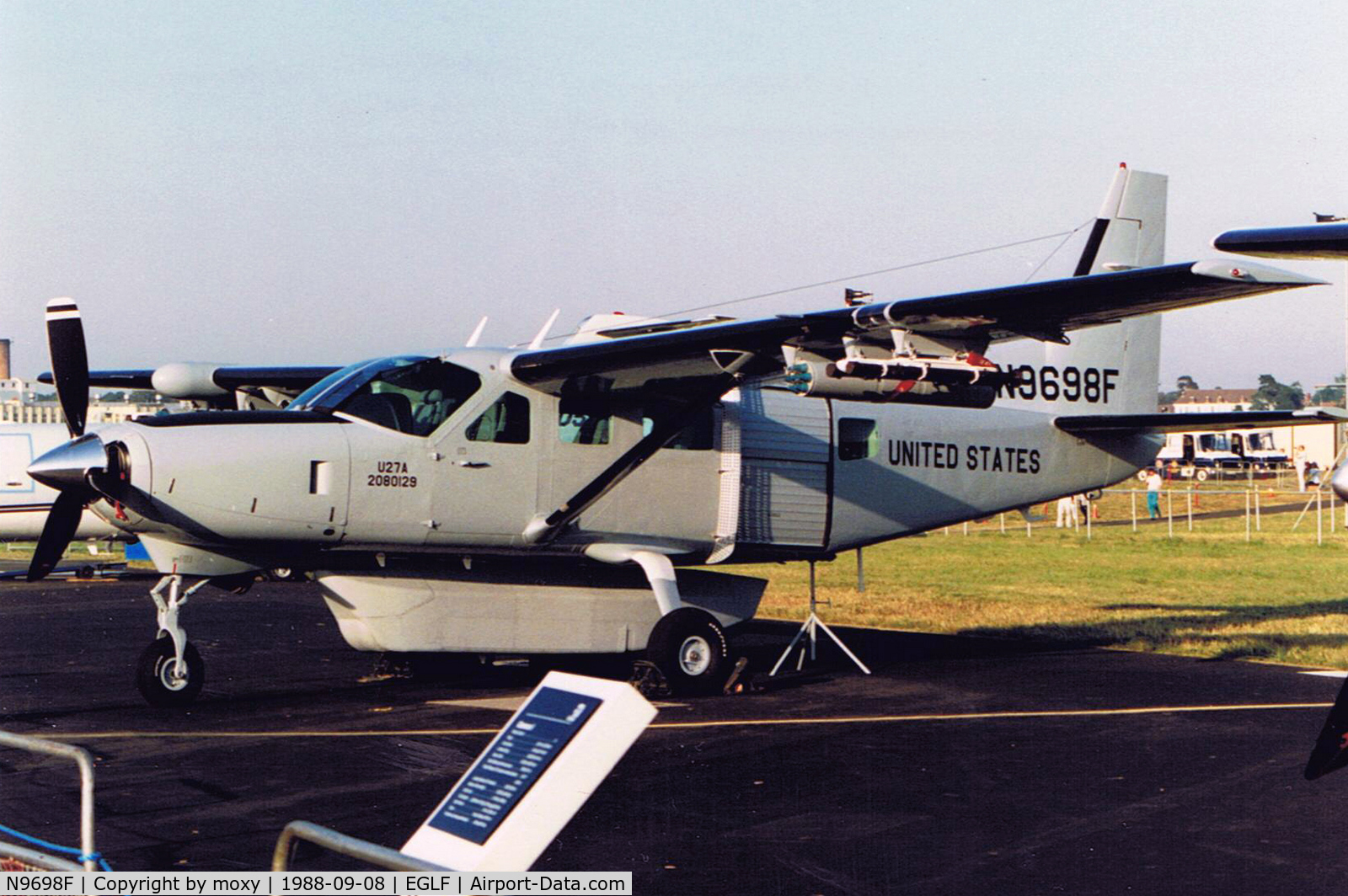 N9698F, Cessna U-27A Caravan 1 (208) C/N 20809129, CESSNA U-27A CARAVAN 1