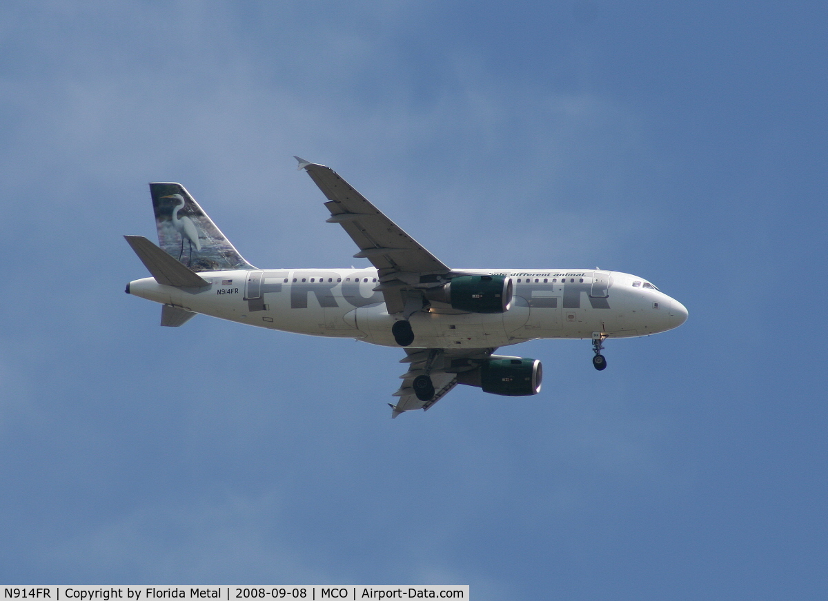 N914FR, 2002 Airbus A319-111 C/N 1841, Frontier's 