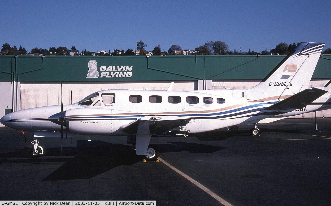 C-GMSL, 1981 Cessna 441 Conquest II C/N 441-0245, KBFI (Seen here as C-GMSL this airframe is currently registered N441PG as posted)