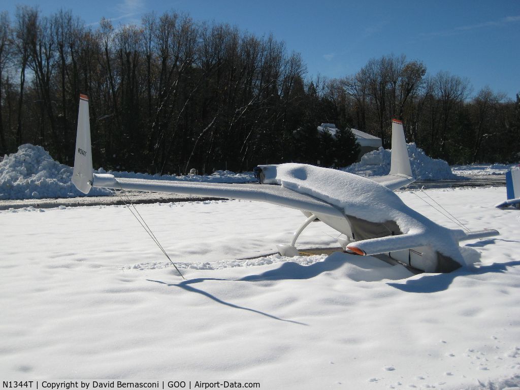 N1344T, 1982 Rutan Long-EZ C/N R-12007, Long EZ after first snow of 2008.
