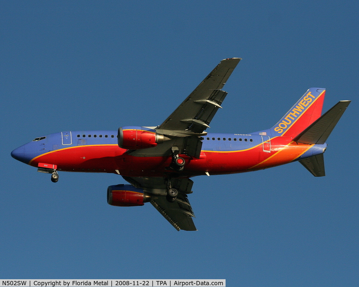 N502SW, 1990 Boeing 737-5H4 C/N 24179, Southwest 737-500