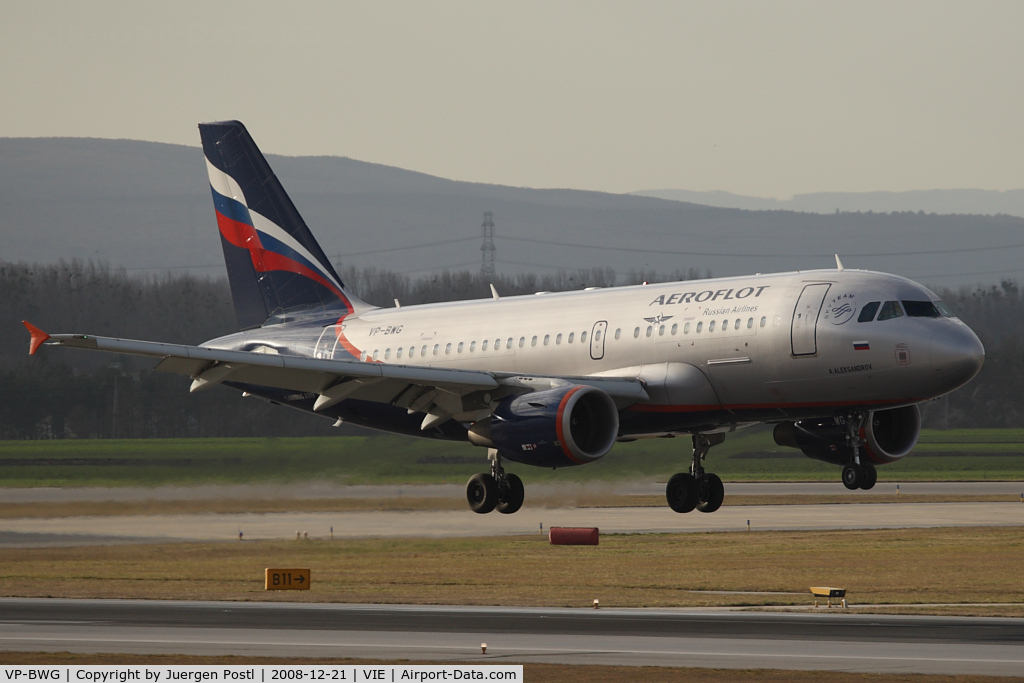 VP-BWG, 2003 Airbus A319-111 C/N 2093, Airbus A319-111