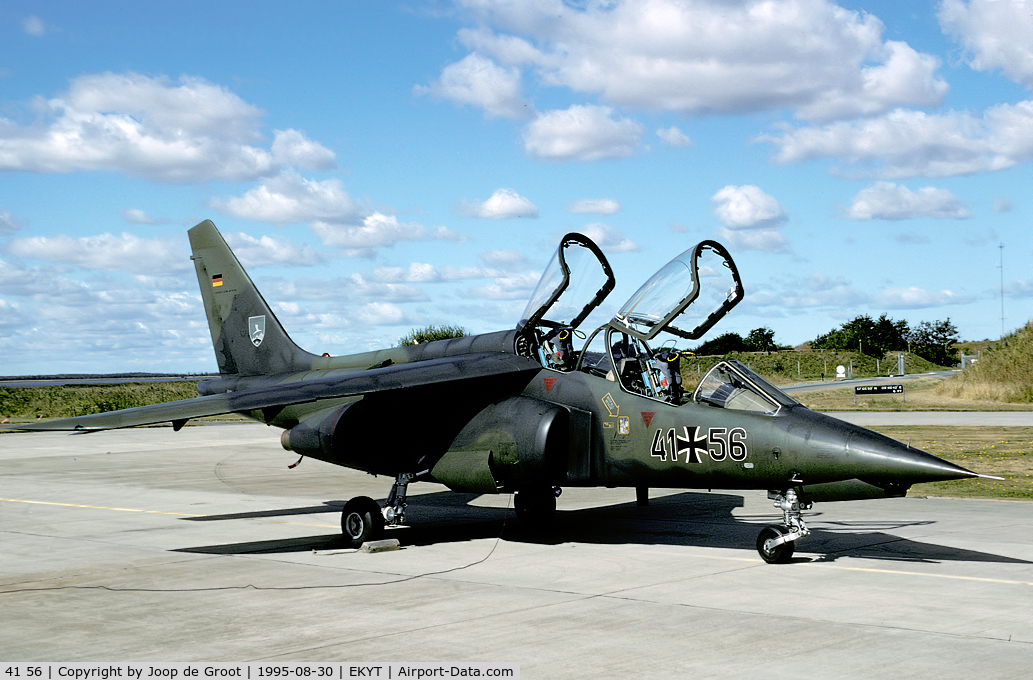41 56, Dassault-Dornier Alpha Jet A C/N 0156, Although slowly withdrawn the Apha Jet still participated in the 1995 Tactical Fighter Weaponry.