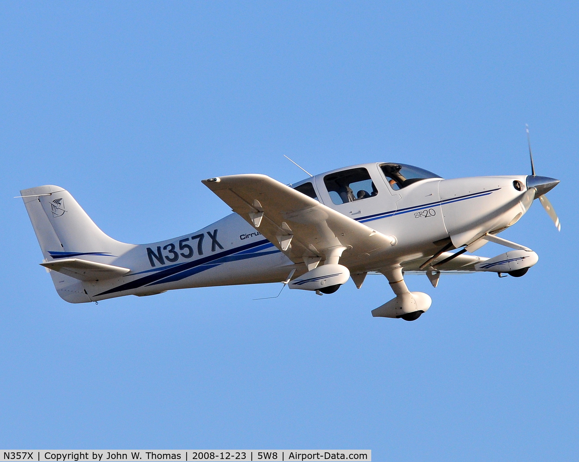 N357X, Cirrus SR20 C/N 1227, Departing runway 22