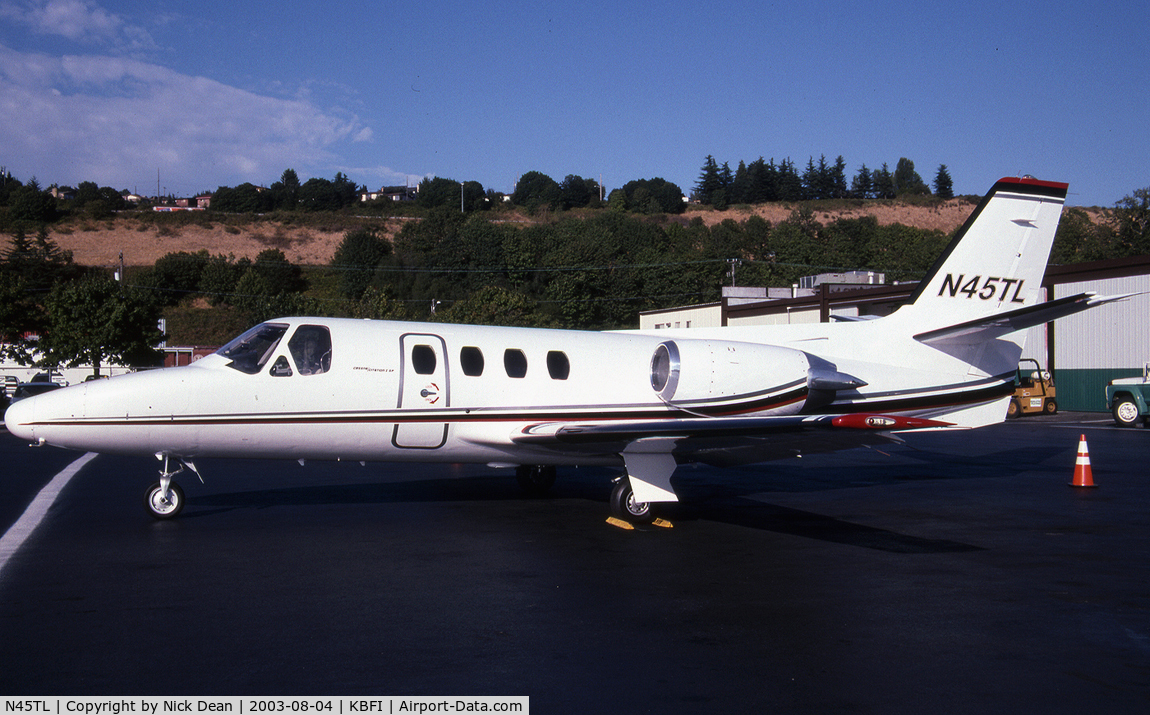 N45TL, 1977 Cessna 501 Citation I/SP C/N 501-0016, KBFI