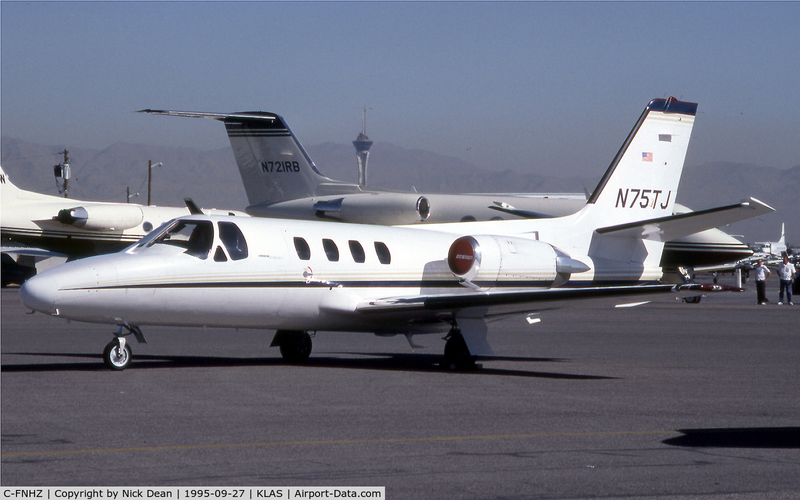 C-FNHZ, 1985 Cessna 501 Citation I/SP C/N 501-0689, KLAS (Seen here as N75TJ at NBAA this airframe is now registered C-FNHZ as posted)