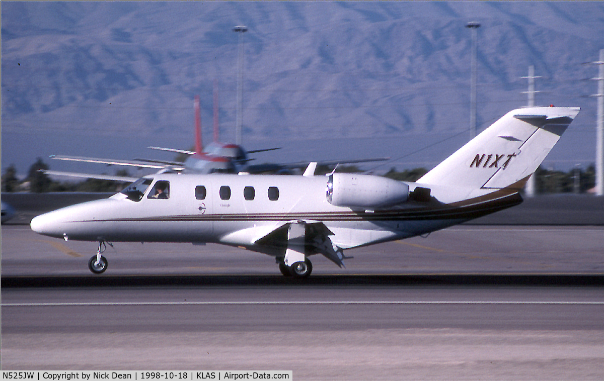N525JW, 1996 Cessna 525 C/N 525-0162, KLAS (Seen here as N1XT this frame is currently registered N525JW as posted and as shown in the previous upload)