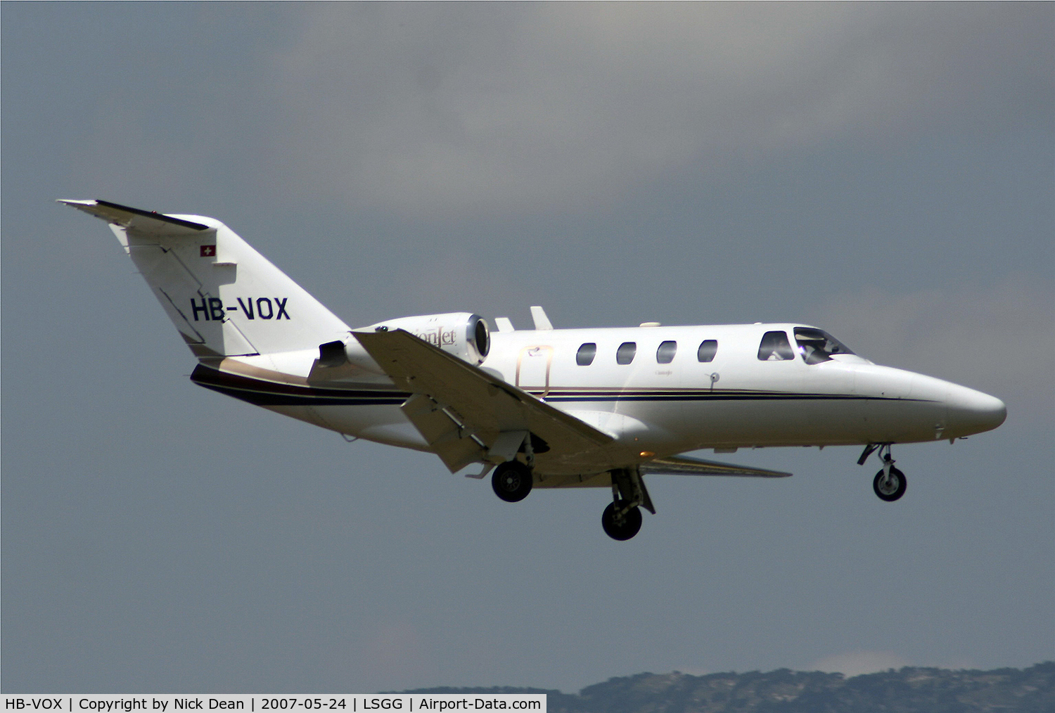 HB-VOX, 1997 Cessna 525 CitationJet C/N 525-0193, LSGG