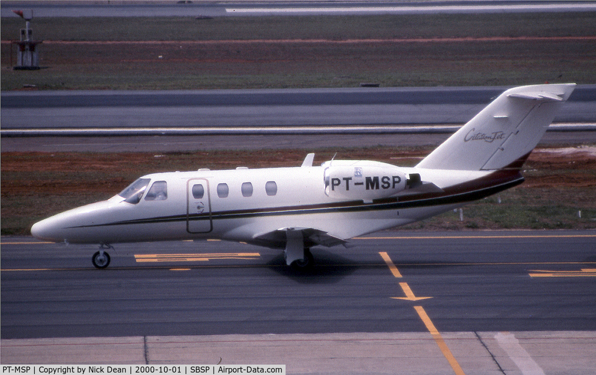 PT-MSP, 1998 Cessna 525 CitationJet CJ1 C/N 525-0259, SBSP