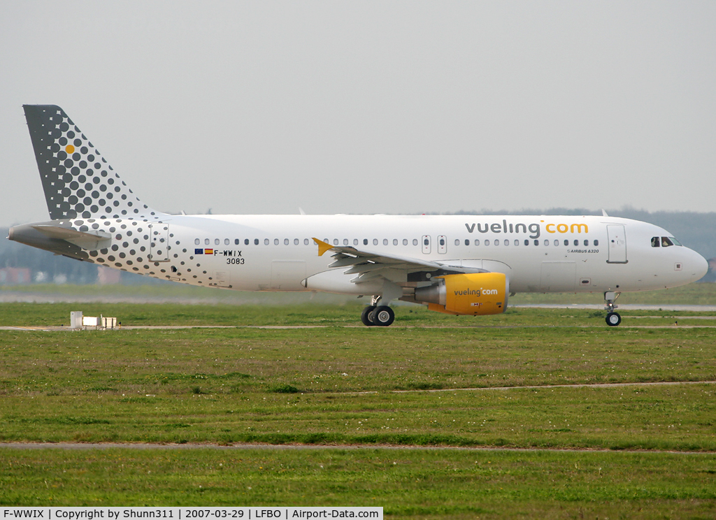 F-WWIX, 2007 Airbus A320-214 C/N 3083, C/n 3083 - To be EC-KDH
