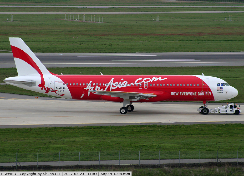 F-WWBB, 2007 Airbus A320-216 C/N 3117, C/n 3117 - To be 9M-AFS