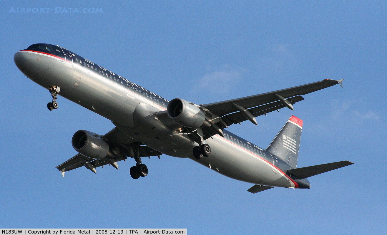 N183UW, 2001 Airbus A321-211 C/N 1539, US Airways A321