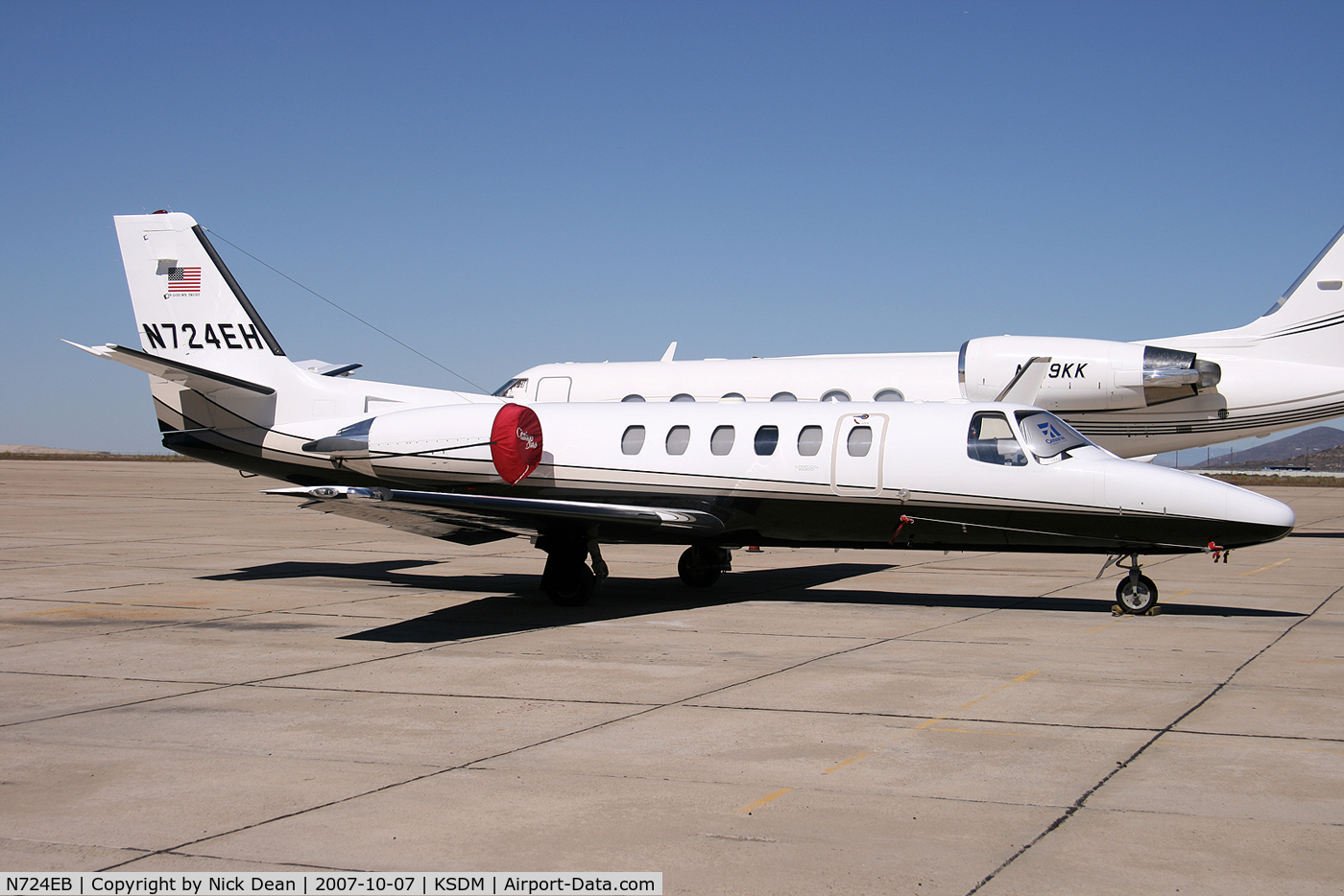 N724EB, 2005 Cessna 550 C/N 550-1113, KSDM (Seen here as N724EH this aircraft is currently registered N724EB as posted)