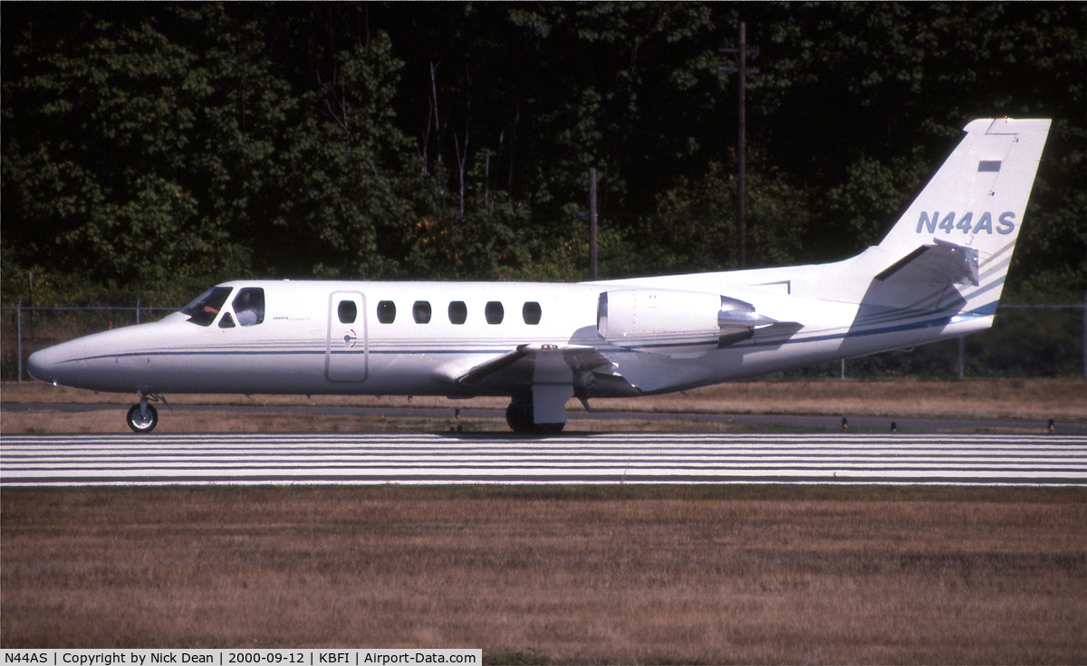 N44AS, 1979 Cessna 550 Citation II C/N 550-0047, KBFI