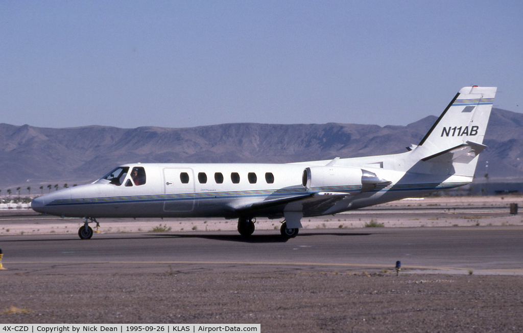 4X-CZD, 1979 Cessna 551 Citation II/SP C/N 551-0117, KLAS (Seen here as N11AB at NBAA this airframe has been converted from C/N 550-0063 to a Citation 551 SP C/N 551-0117 and is currently registered 4X-CZD as posted for C/N accuracy)