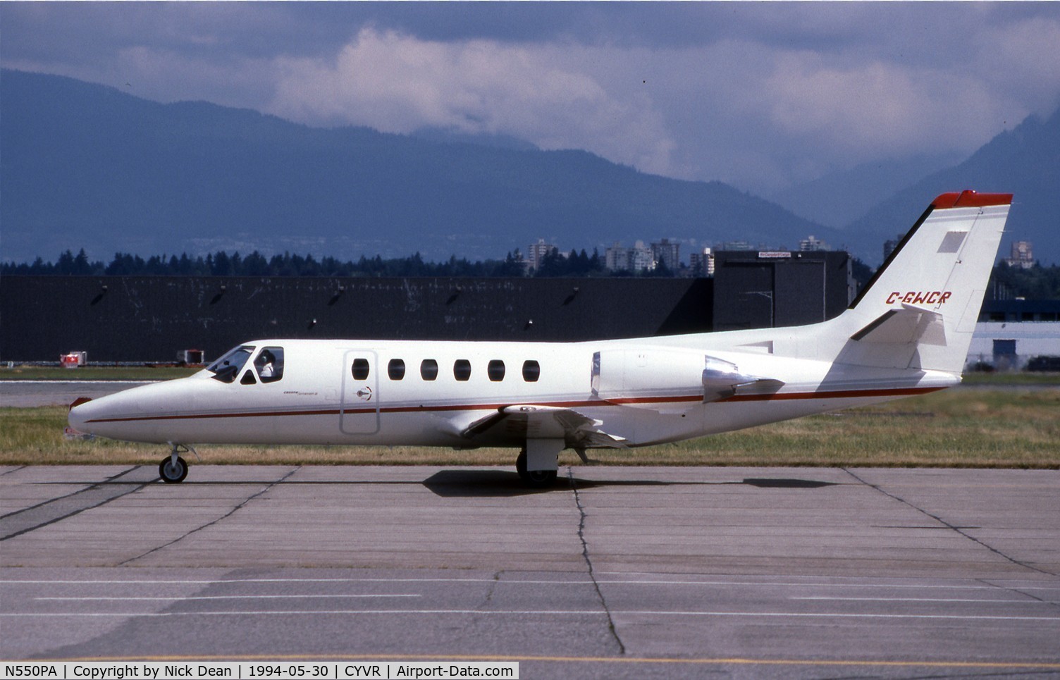 N550PA, 1980 Cessna 550 C/N 550-0191, CYVR (Seen here as C-GWCR this aircraft is now registered N550PA as posted)