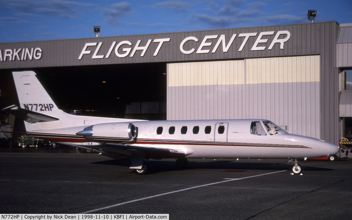 N772HP, 1981 Cessna 550 Citation II C/N 550-0226, KBFI