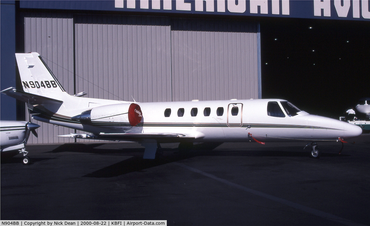 N904BB, 2000 Cessna 550 C/N 550-0904, KBFI