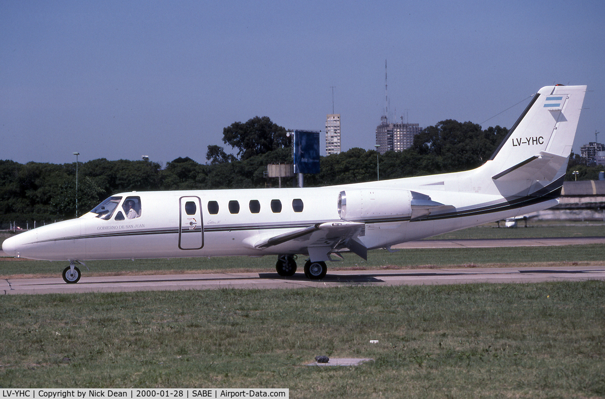 LV-YHC, 1992 Cessna 550 Citation II C/N 550-0717, SABE