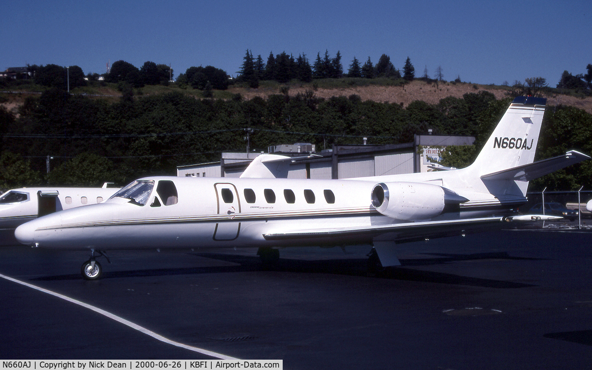 N660AJ, 1988 Cessna S550 Citation IIS Citation IIS C/N S550-0154, KBFI