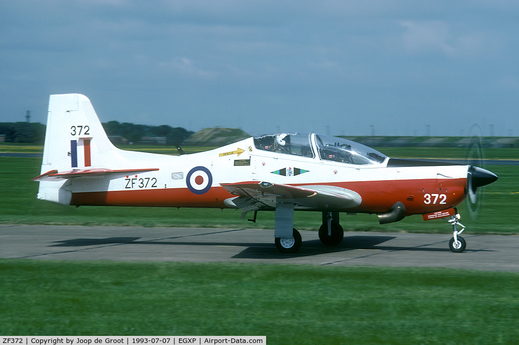 ZF372, Short S-312 Tucano T1 C/N S115/T86, The Central Flying School, flying at RAF Scampton, was a short lived Tucano unit.