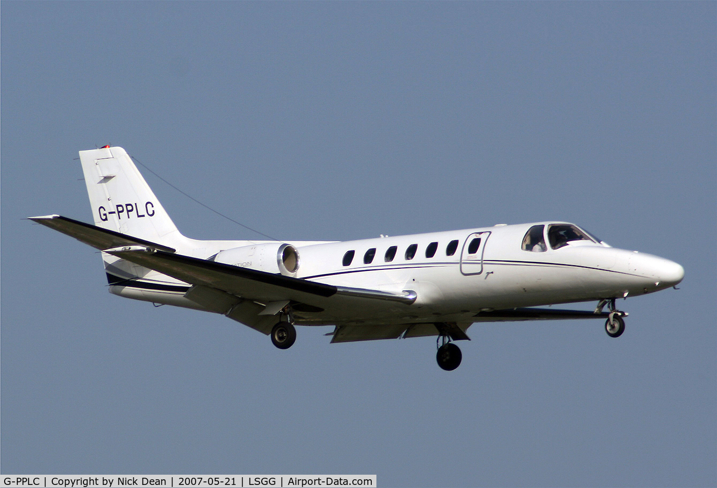 G-PPLC, 1990 Cessna 560 Citation V C/N 560-0059, LSGG