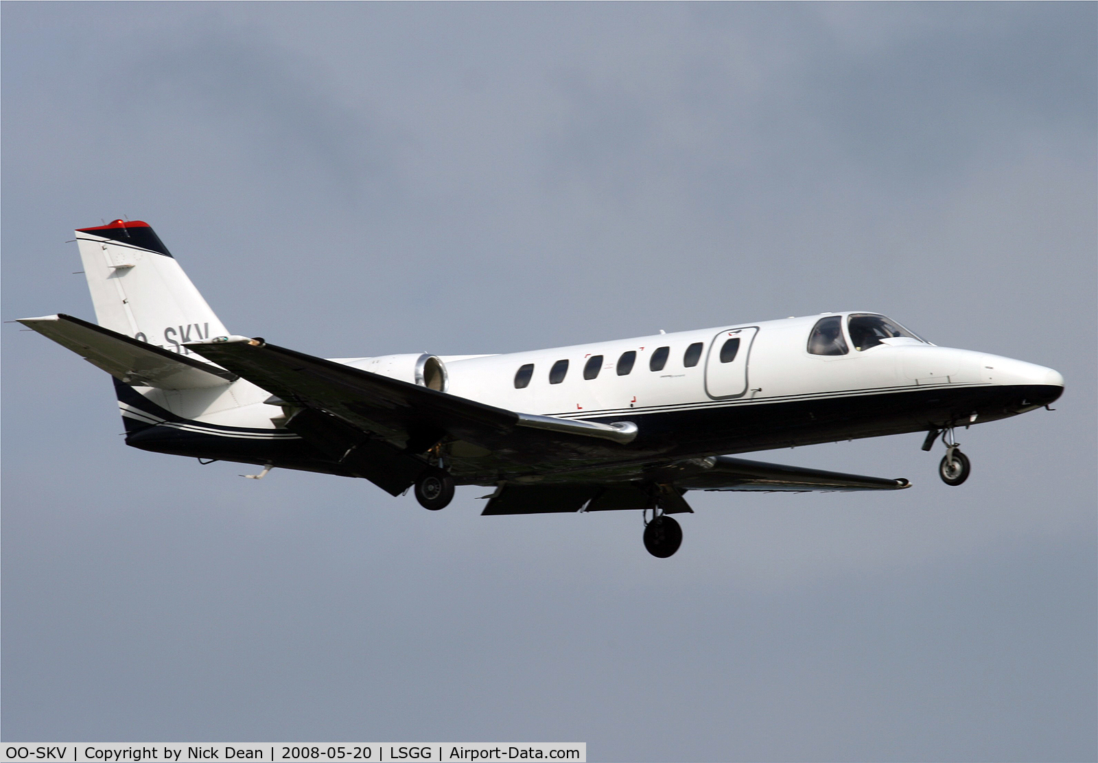 OO-SKV, 1996 Cessna 560 Citation V C/N 560-0153, LSGG (Year of manufacture is actually 1991 not as posted 1996)