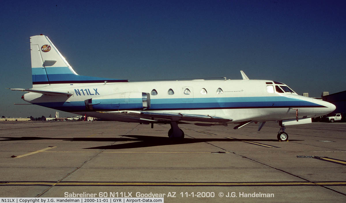 N11LX, 1974 North American NA-265-60 Sabreliner C/N 306-75, at Goodtear AX
