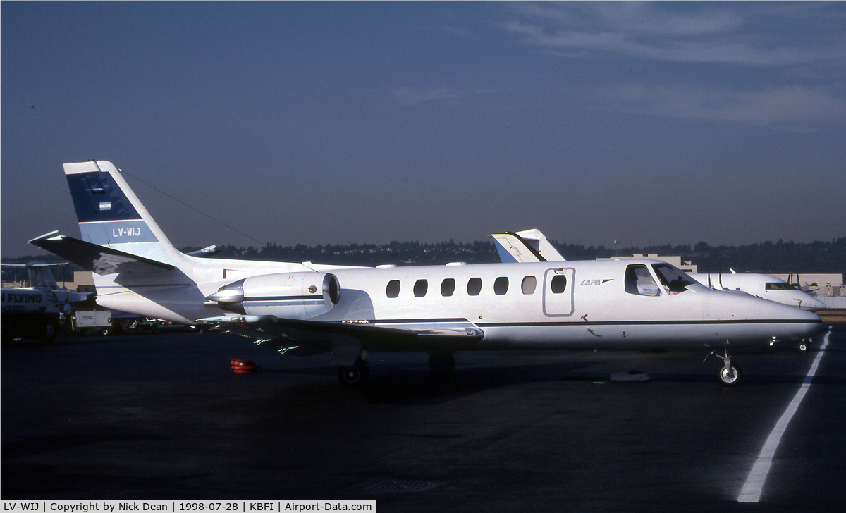 LV-WIJ, 1994 Cessna Citation 560 C/N 560-0265, KBFI
