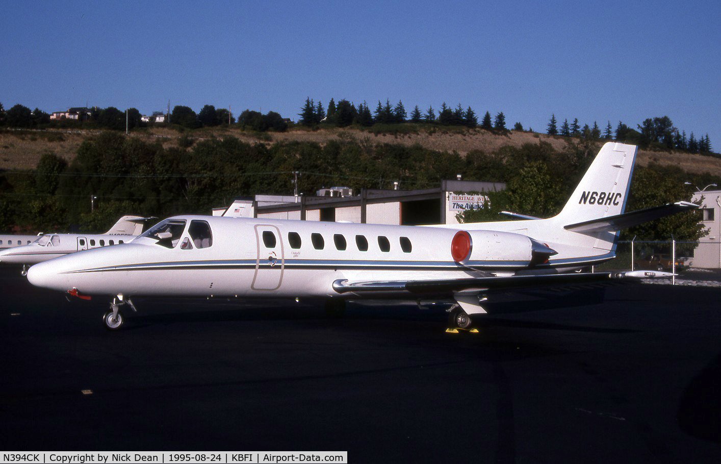 N394CK, 1994 Cessna 560 C/N 560-0270, KBFI (Seen here as N68HC and currently registered N394CK as posted)