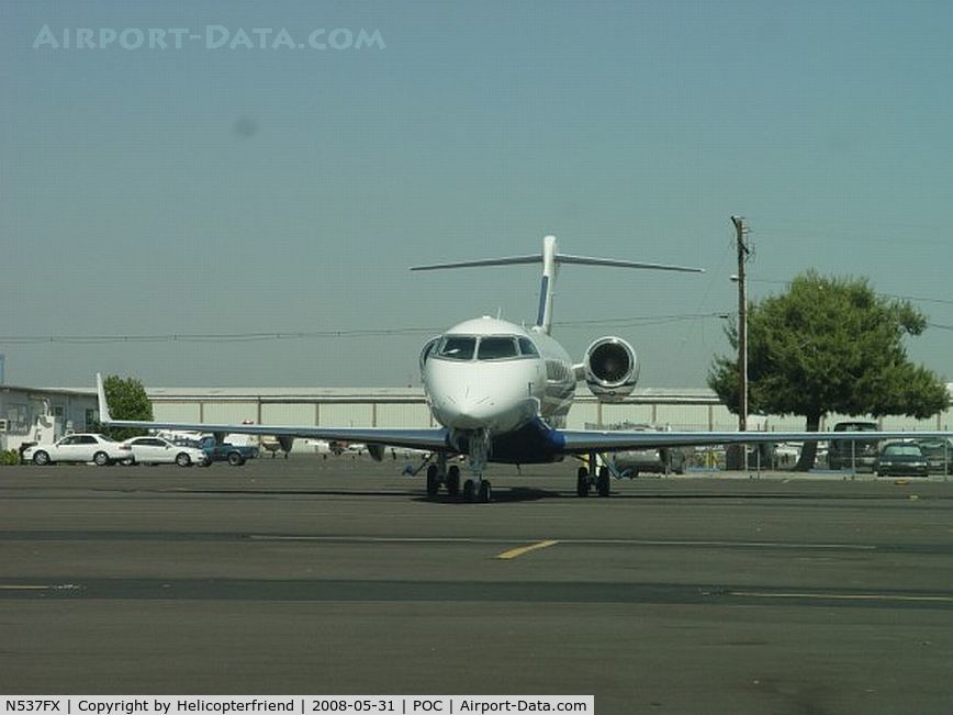 N537FX, 2007 Bombardier Challenger 300 (BD-100-1A10) C/N 20187, Parked in Transient Parking at Brackett