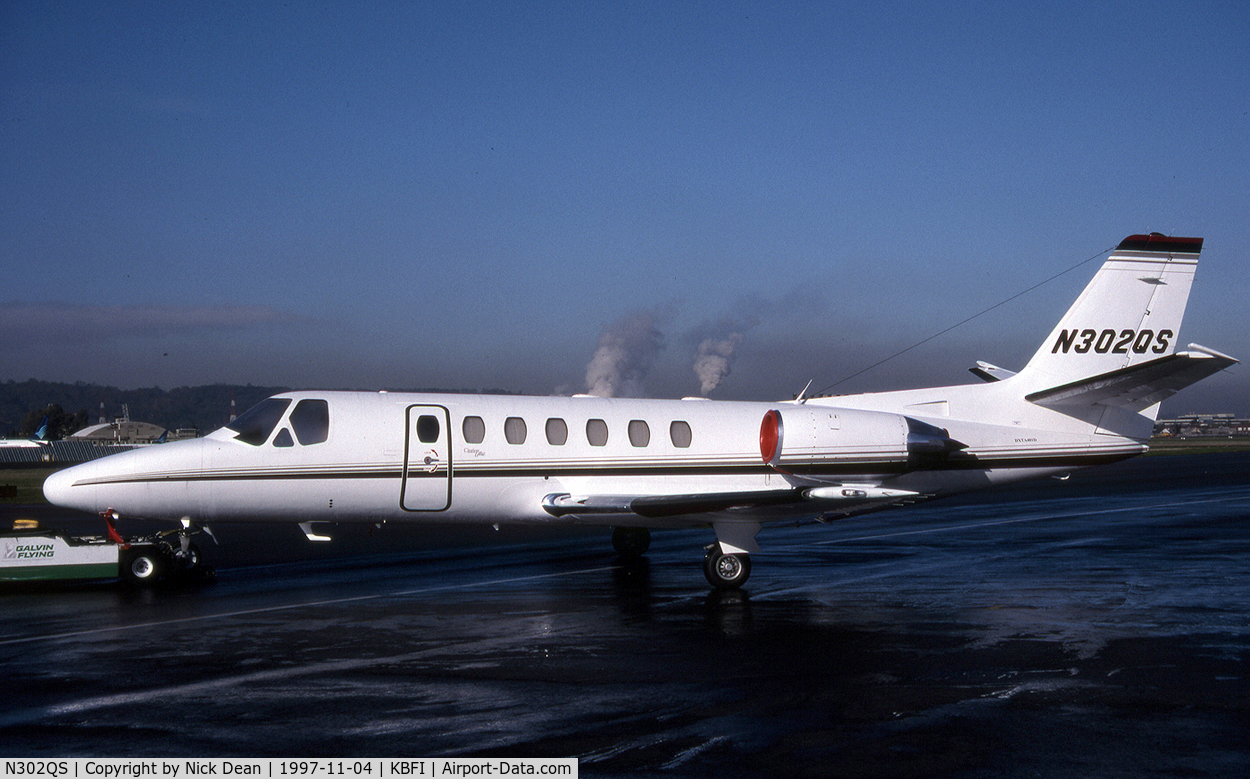 N302QS, 1997 Cessna 560 C/N 560-0402, KBFI