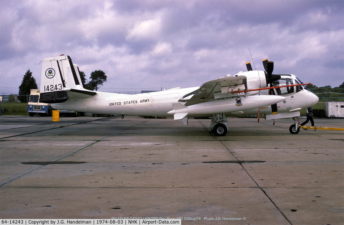 64-14243, 1964 Grumman RV-1D Mohawk C/N 71B, Army at U.S.N. Test Pilot School