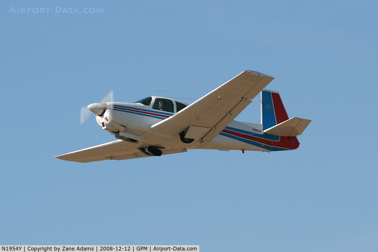 N1954Y, 1964 Mooney M20C Ranger C/N 2691, At Grand Prairie Municipal